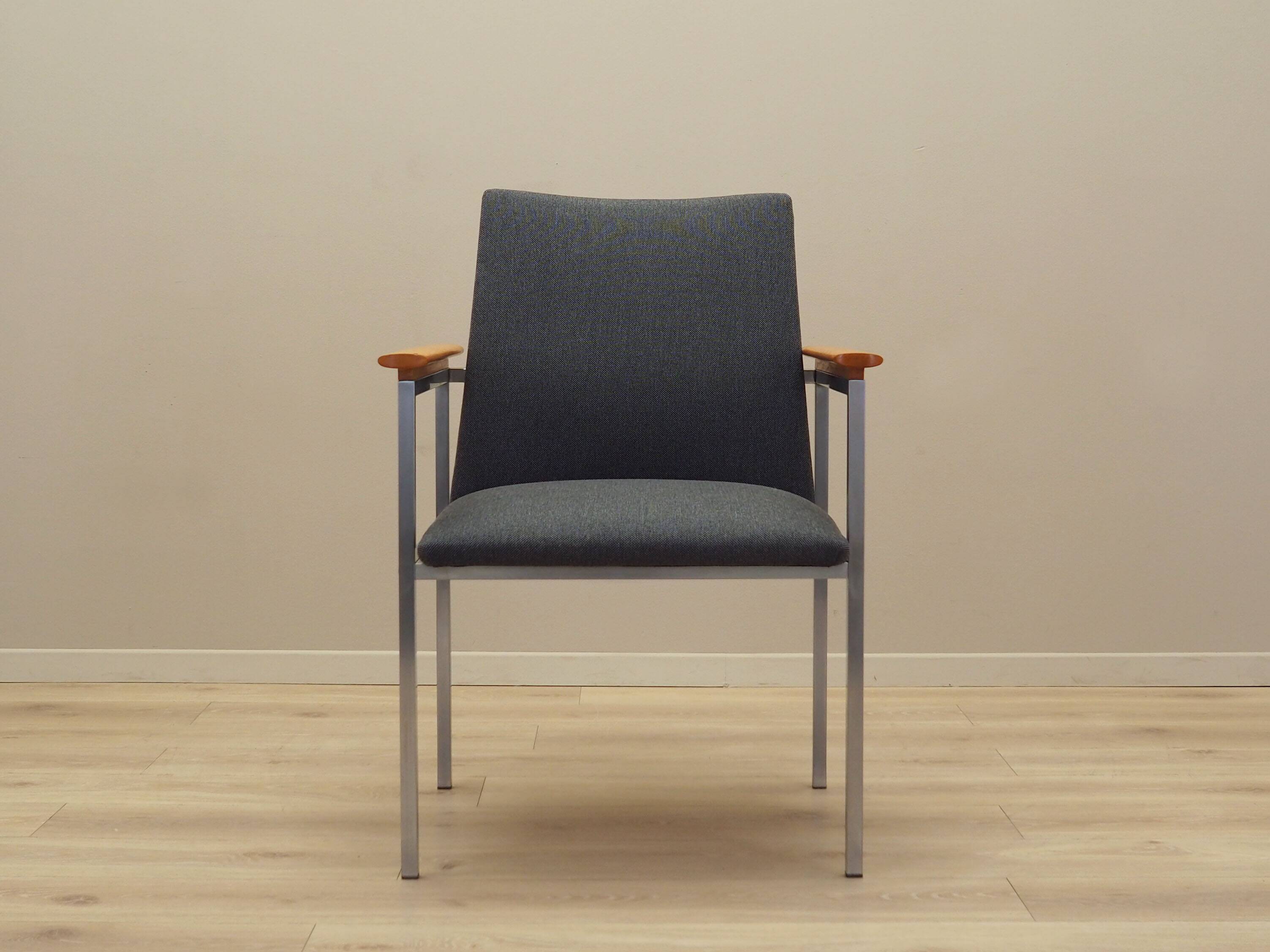 Grey armchair, Danish design, 1960s, designer: Sigvard Bernadotte, manufact
