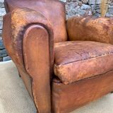 Leather club armchair 1930