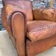 Leather club armchair 1930