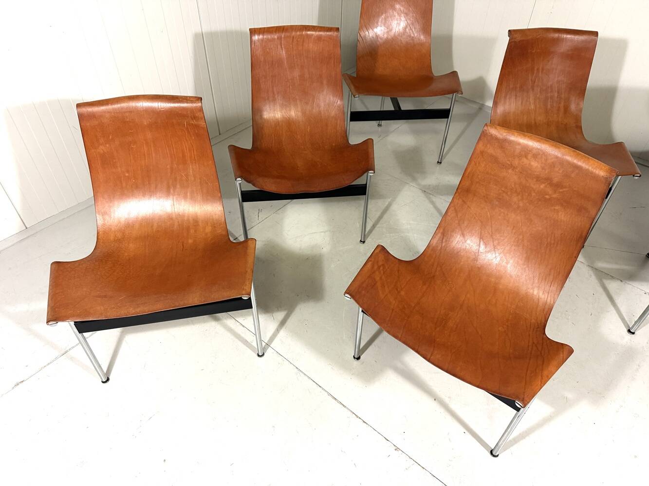 ICF De Padova T-chairs by Katavolos, Kelley and Littell, Italy 1950’s