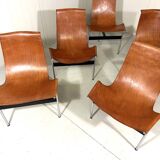 ICF De Padova T-chairs by Katavolos, Kelley and Littell, Italy 1950’s