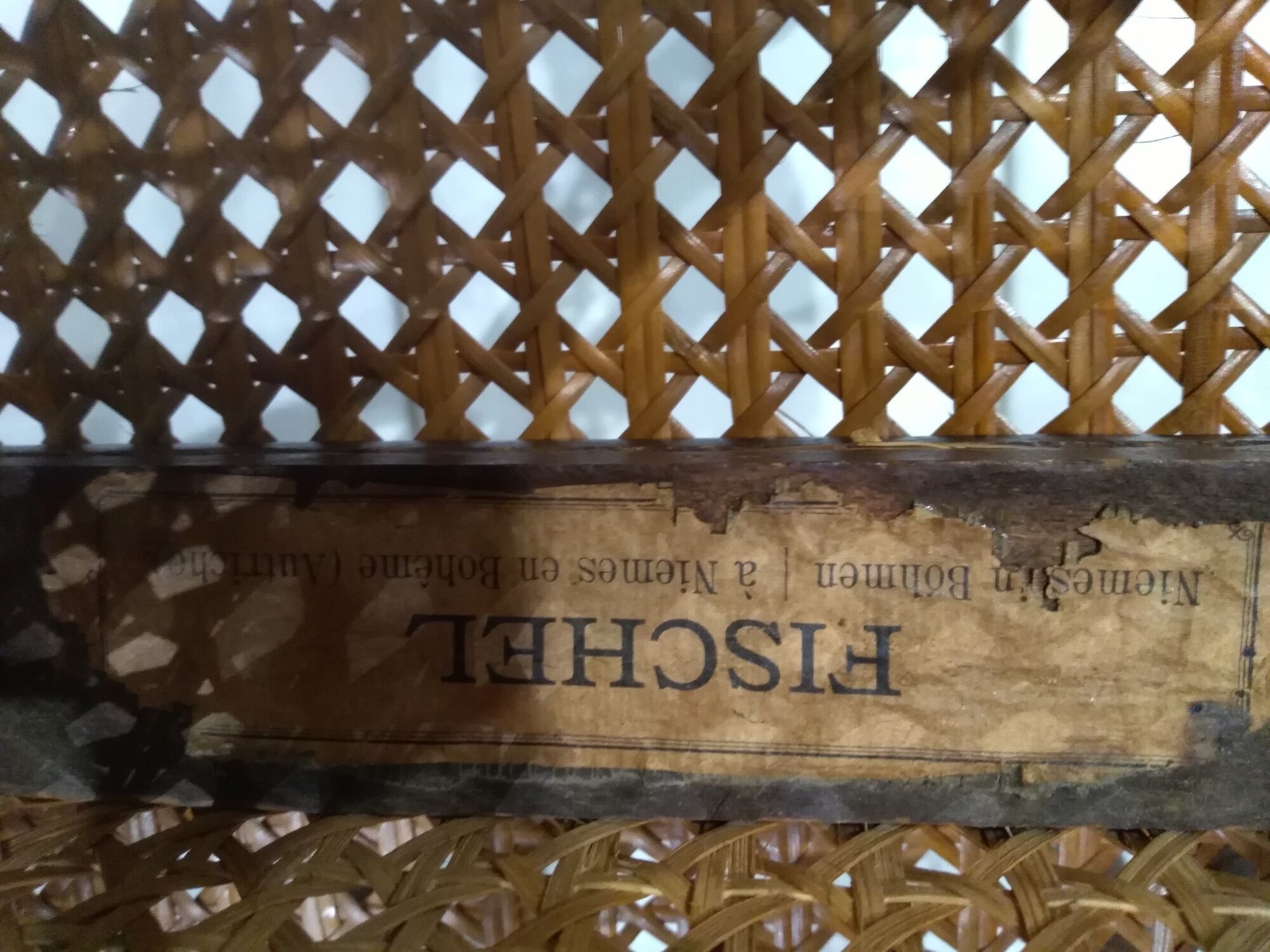 Rare suite of 8 chairs bistrot salon Fischel 1890