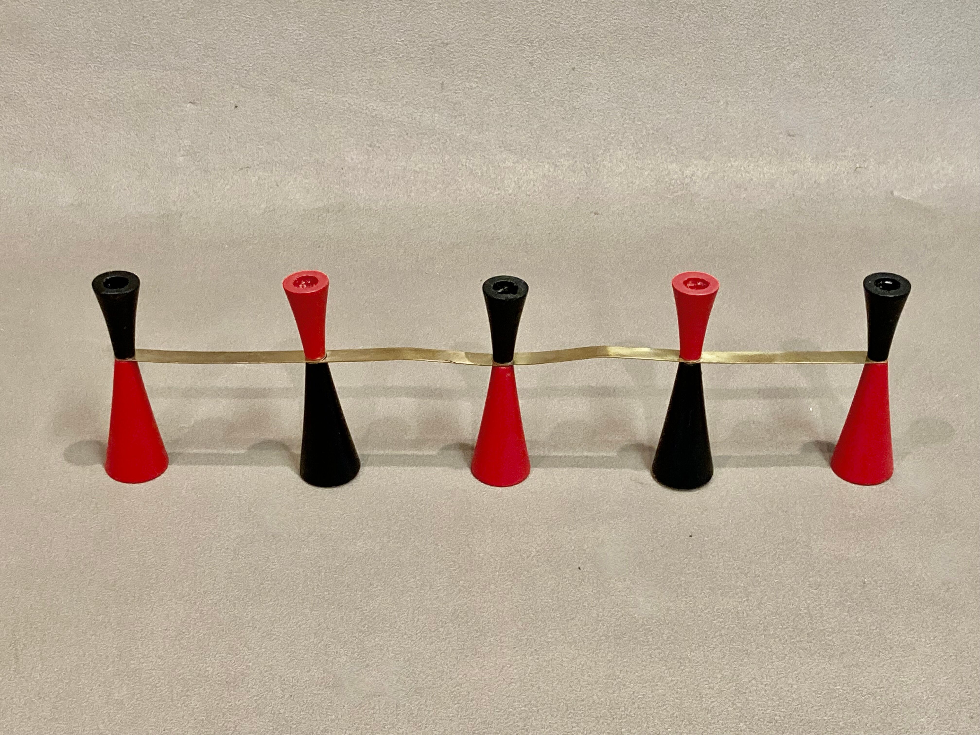 Scandinavian design candle holder 1950.