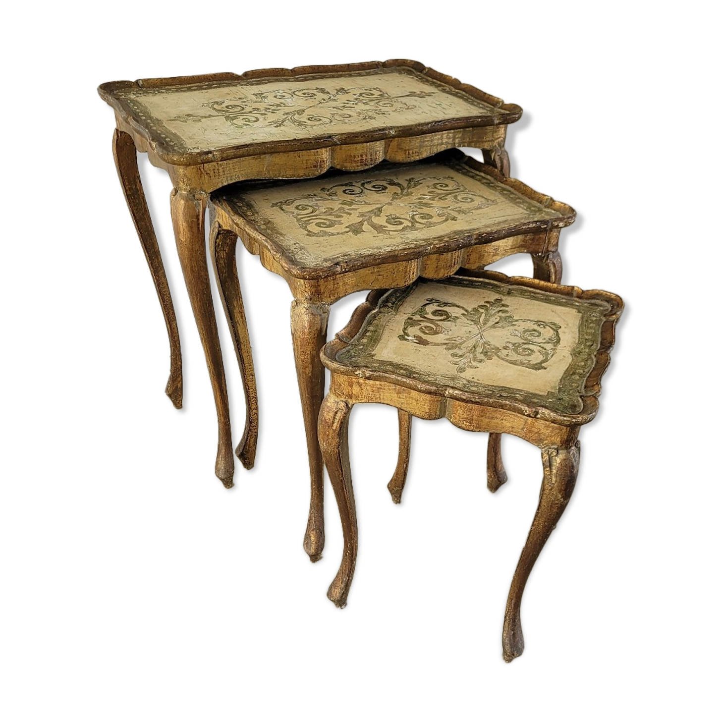 Vintage Venetian nesting table