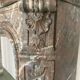 Louis XV style fireplace in red breche marble 19th century