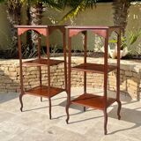 Pair of Louis XV Style Mahogany Side Tables