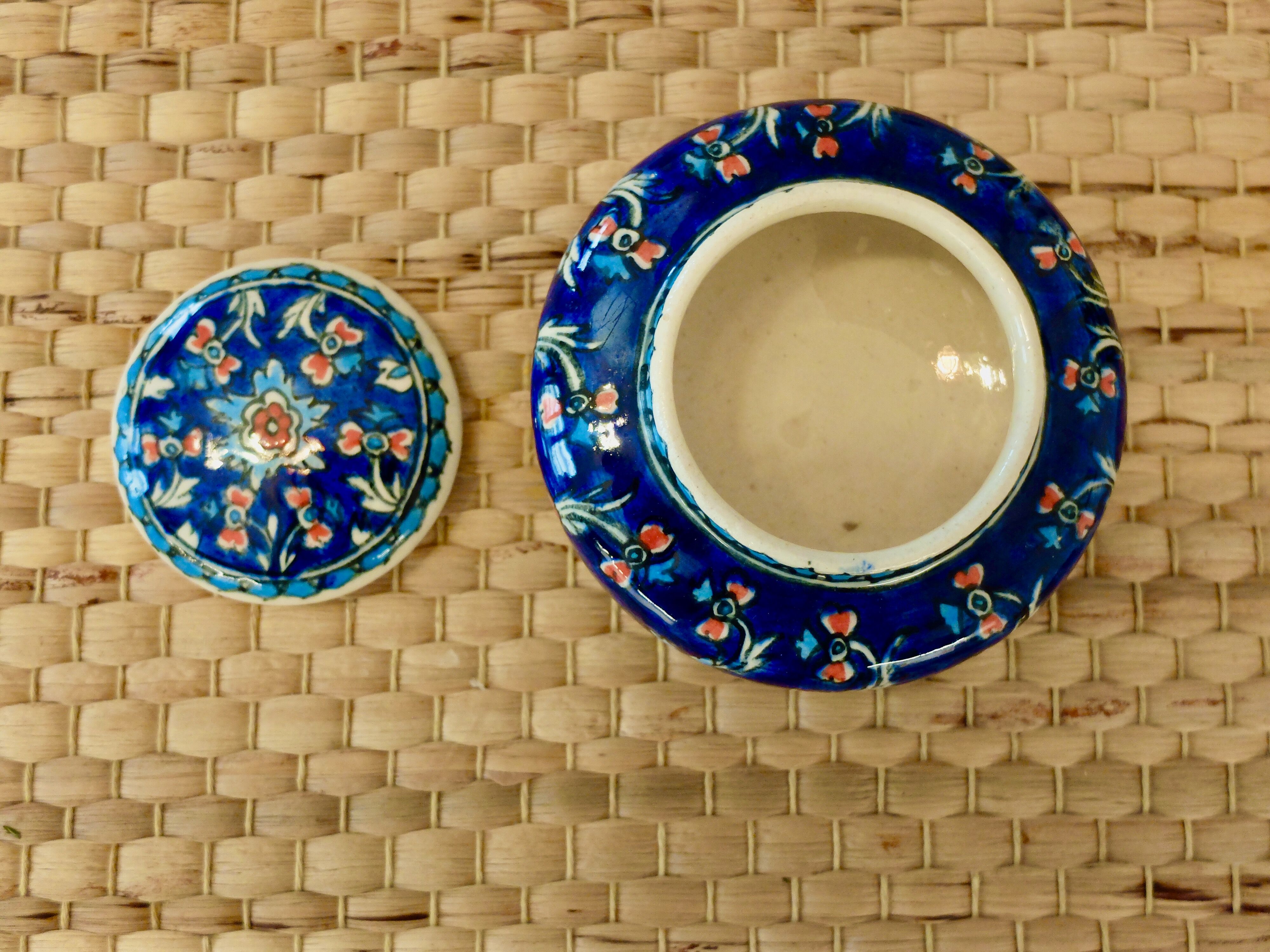 Vintage Turkish ceramic box