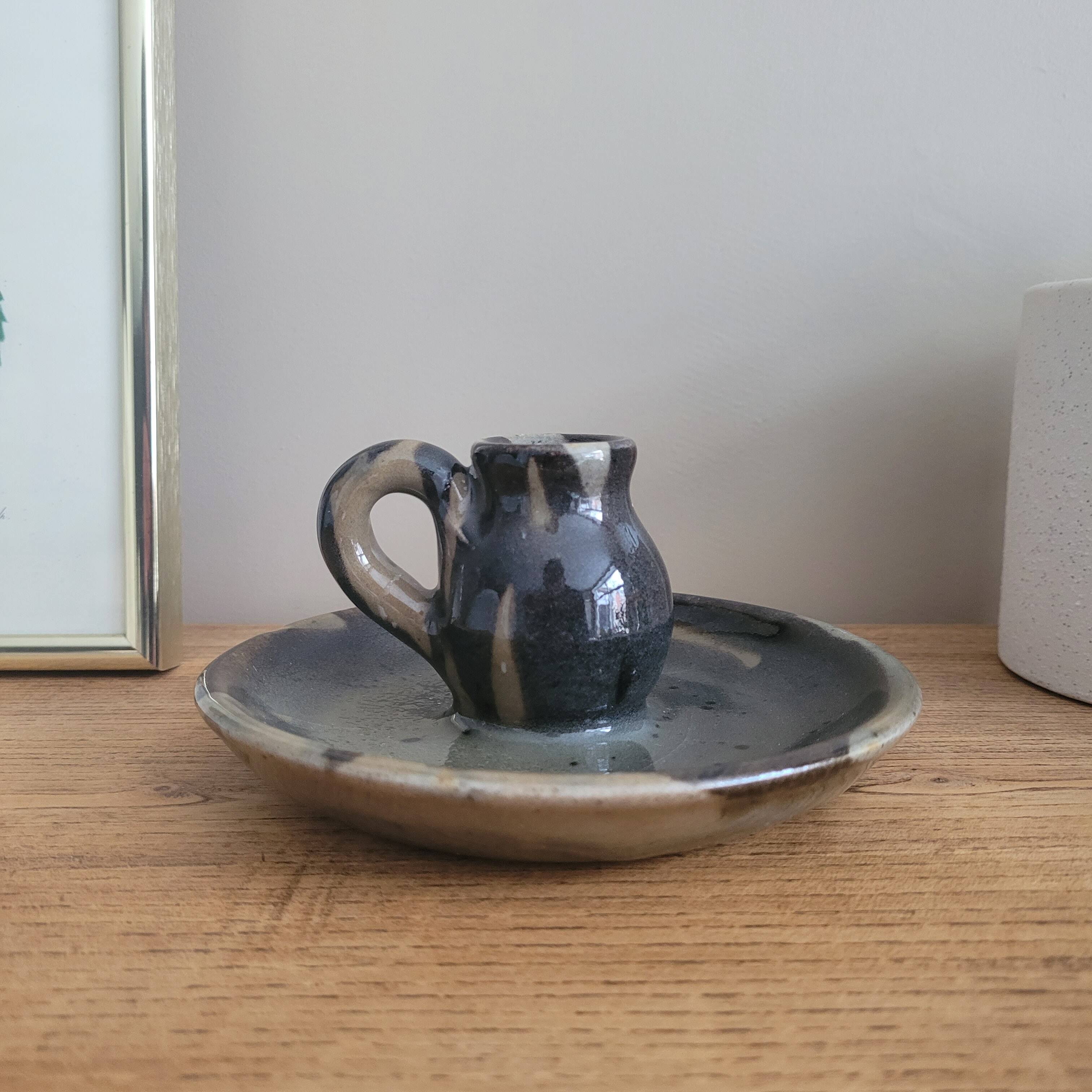 La Redoute x Selency ceramic candle holder 05 gray