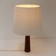 Vintage Danish Teak Table Lamp, 1960s