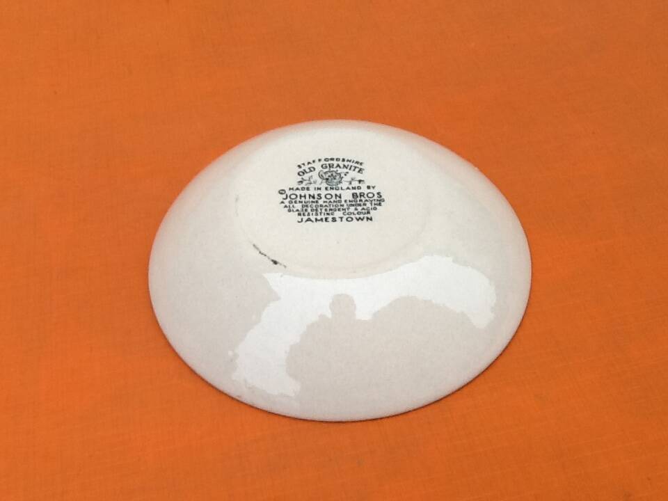 Johnson Bros Old Granite Staffordshire Ceramic Bowl / Trinket Tray