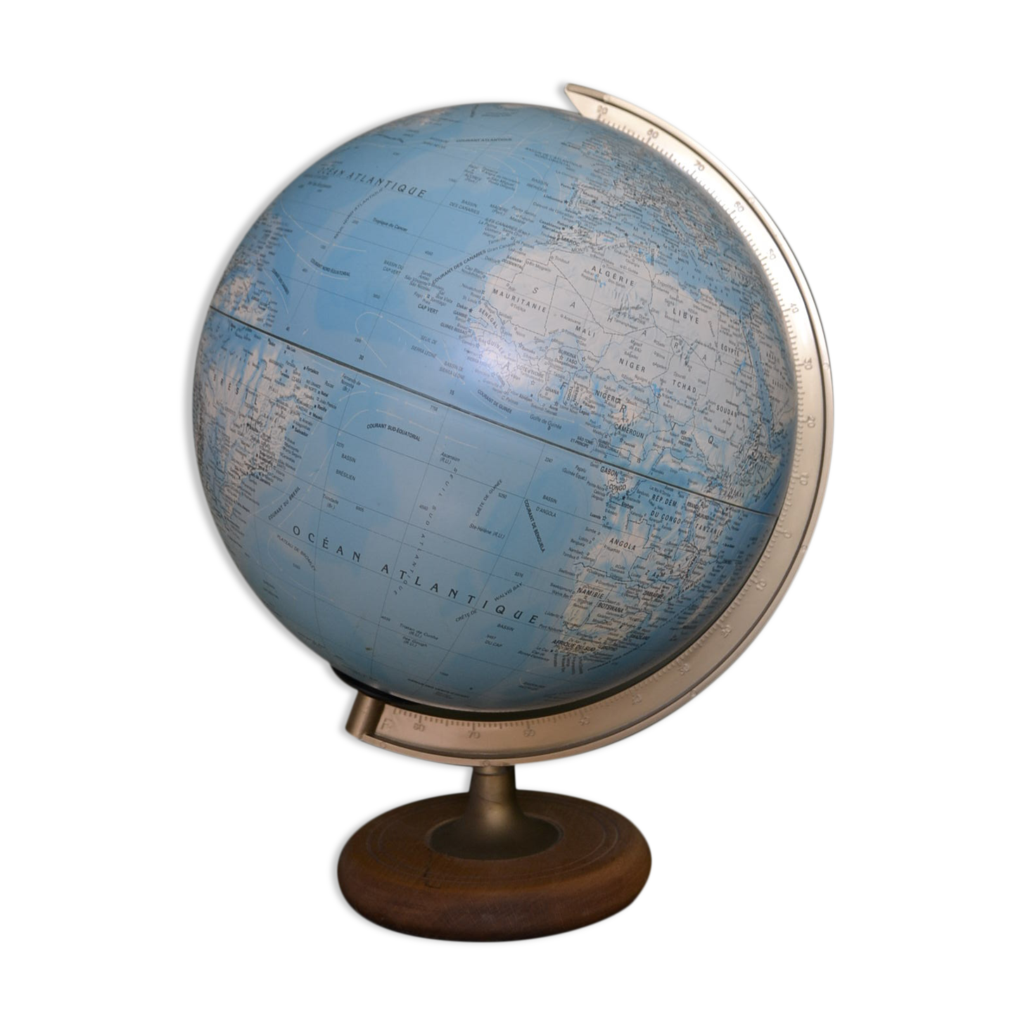 Sudime light globe, wooden base