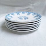 Rivanel blue dessert plates