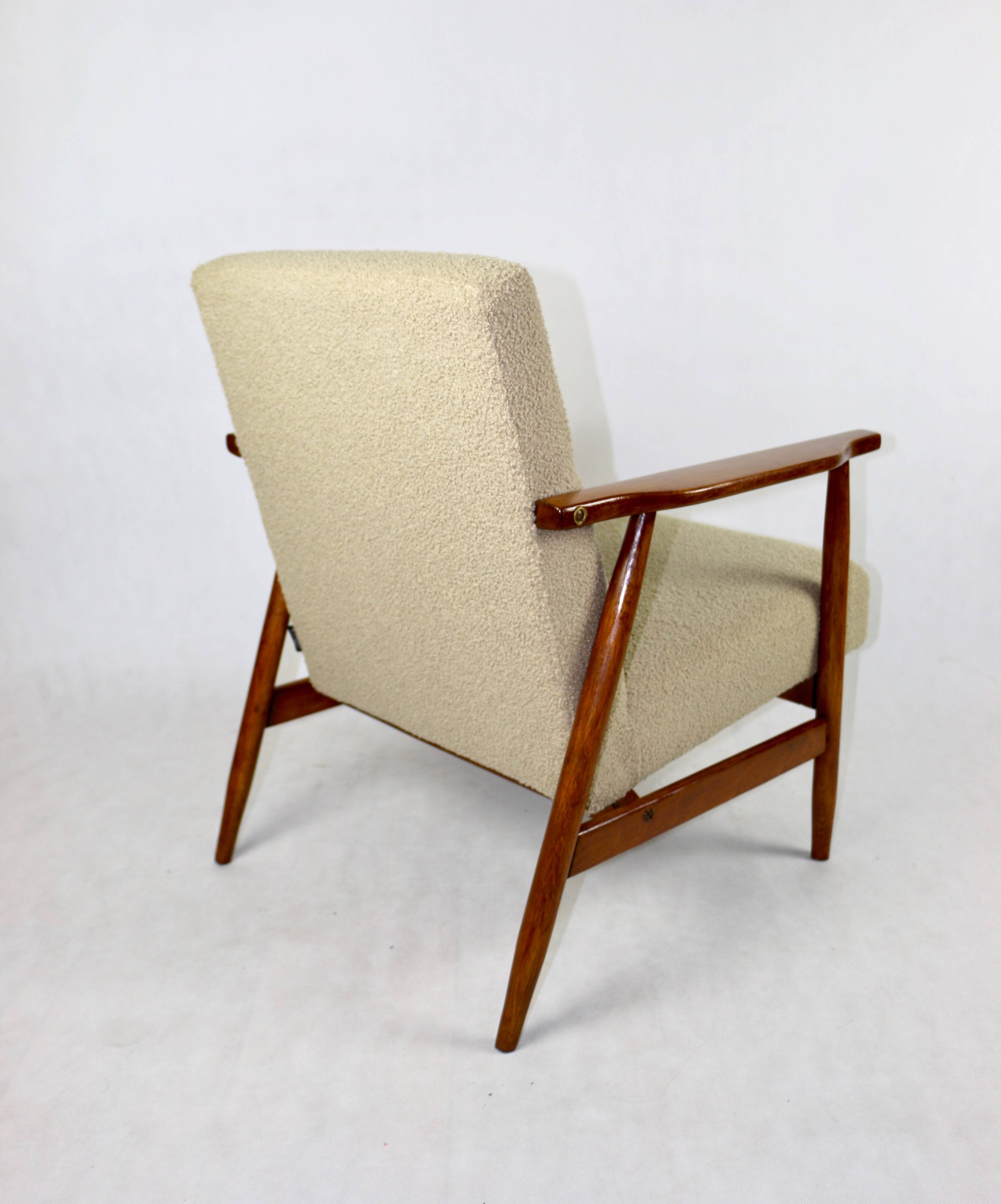 Vintage Beige Easy Boucle Chair, 1970s