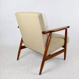 Vintage Beige Easy Boucle Chair, 1970s