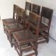 a set of six leather chairs and nails
