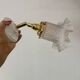 Vintage frosted glass tulip wall light (APJ1)