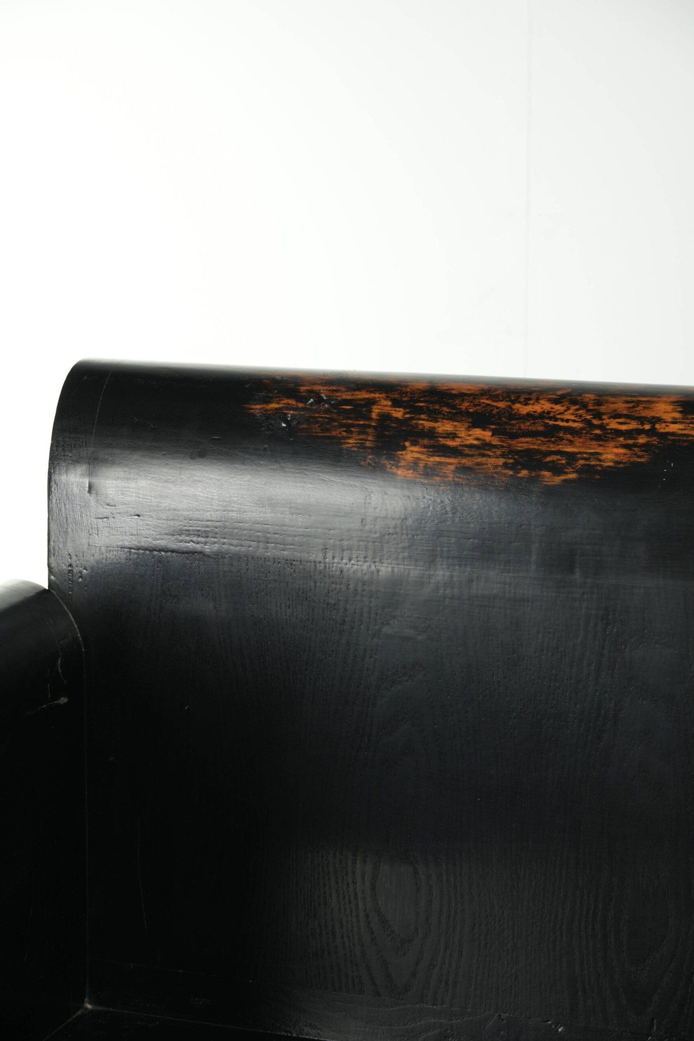 Black wooden chair / side chair from the 20th century in Asian style
