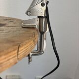 Vintage 1970 Lival P12 architect lamp Finland red steel - 65 cm