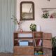 Old small workshop furniture made of wood.