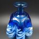 Blue glass vase and touches of white