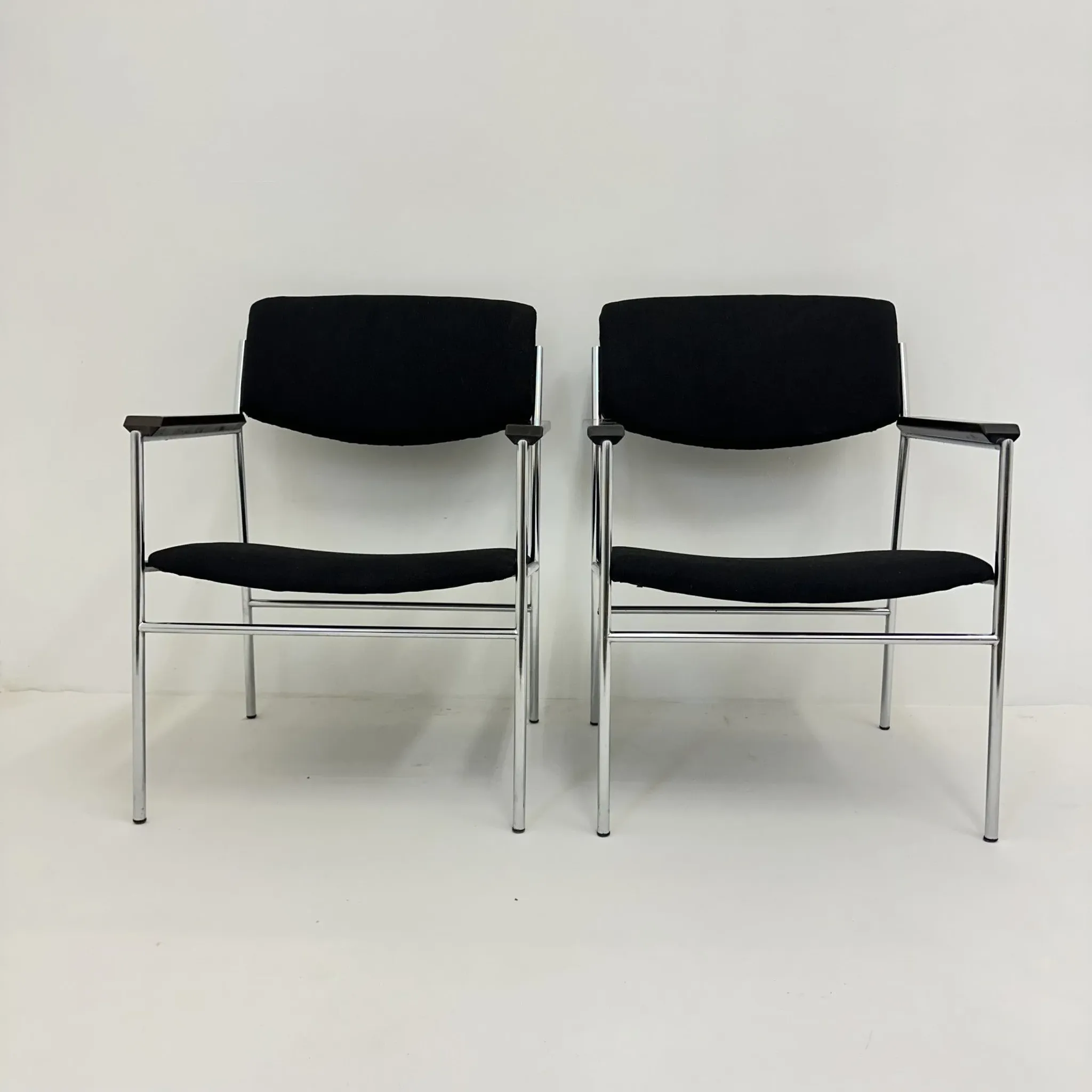Gijs van der Sluis minimalist lounge chair, 1970s