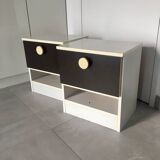 Pair of Prisunic bedside tables 1970