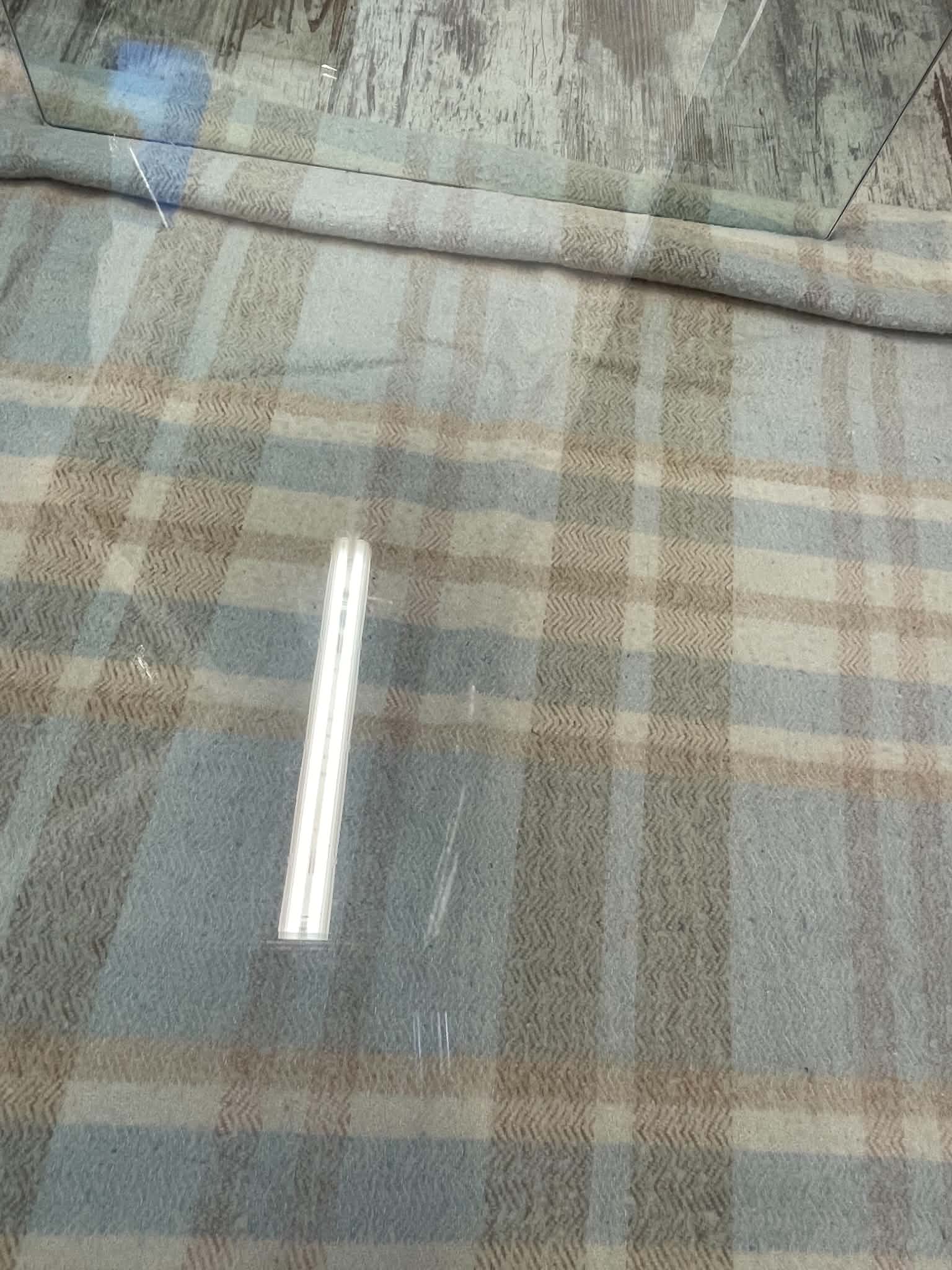 Curved glass design coffee table