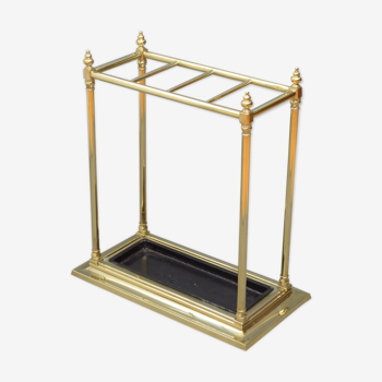 Victorian brass umbrella stand