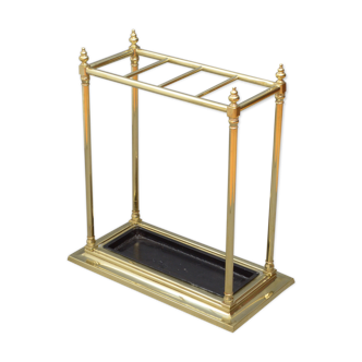 Victorian brass umbrella stand