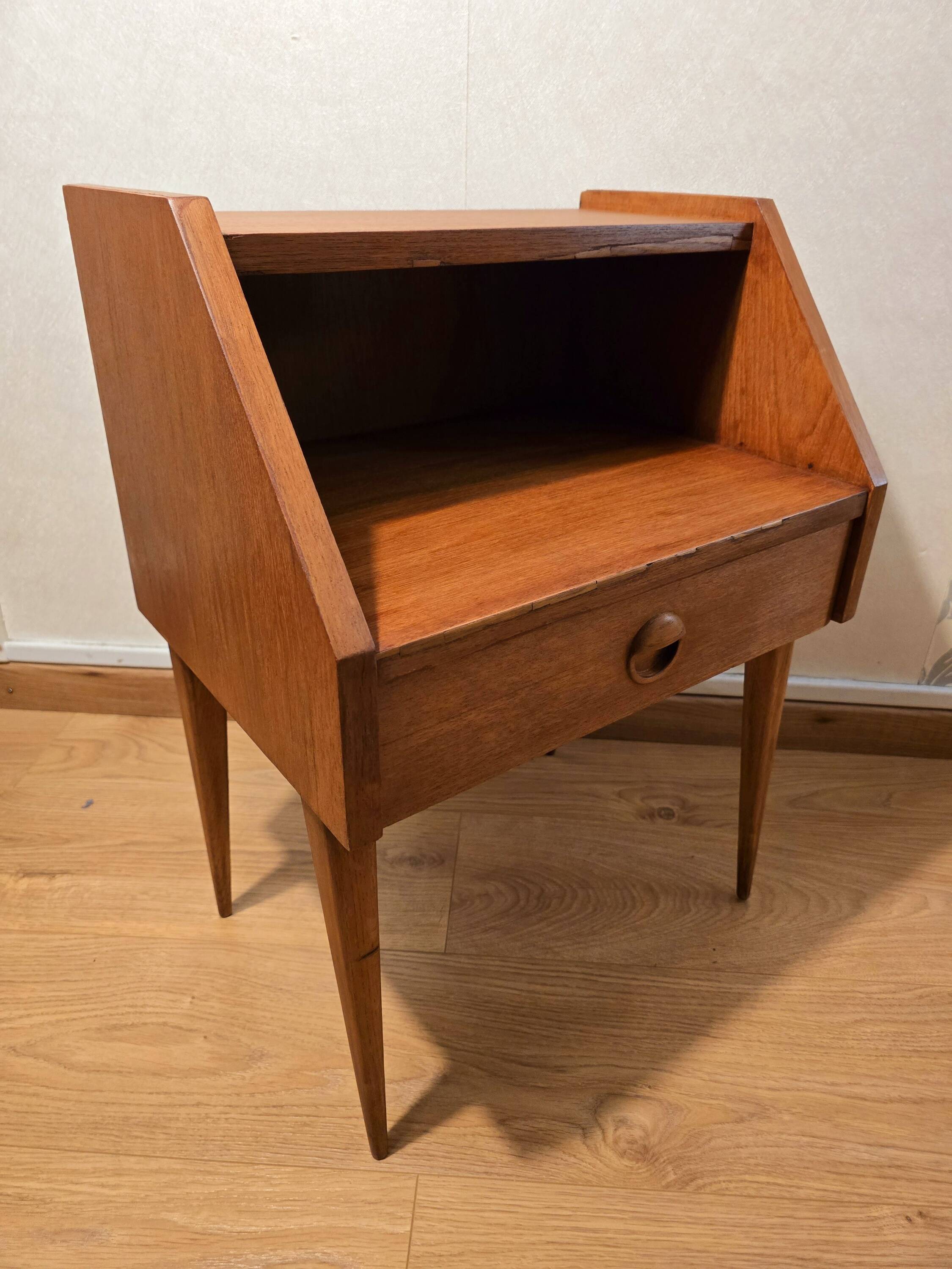 Scandinavian bedside table, 1960s