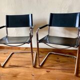 Beautiful set of (2) MG5 chairs by Matteo Grassi