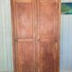 Parisian wardrobe in raw wood