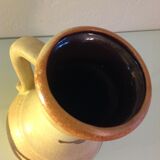 Vase ball scheurich vintage beige ceramic