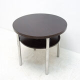 Table basse chromée Bauhaus par Robert Slezak années 1930