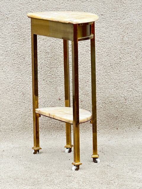 Gilded brass console