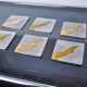 Set of 6 Brutalist Coasters by Garcia Marquez, Spain, 1970