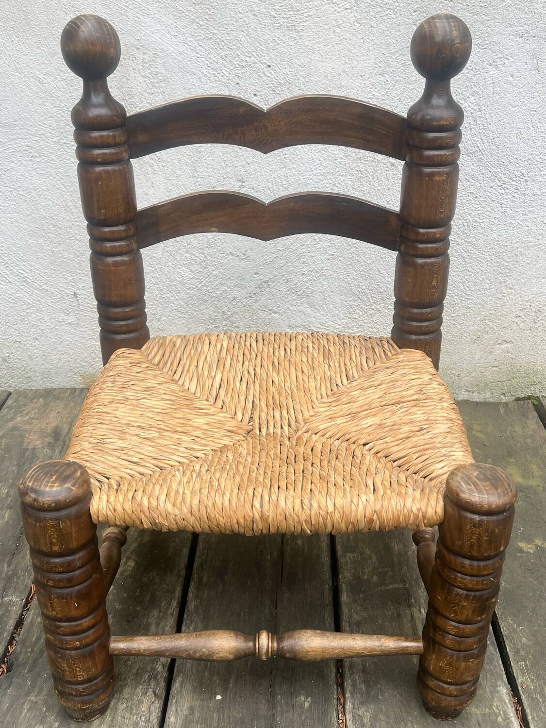 Brutalist low chair by Charles Dudouyt from the 1950s