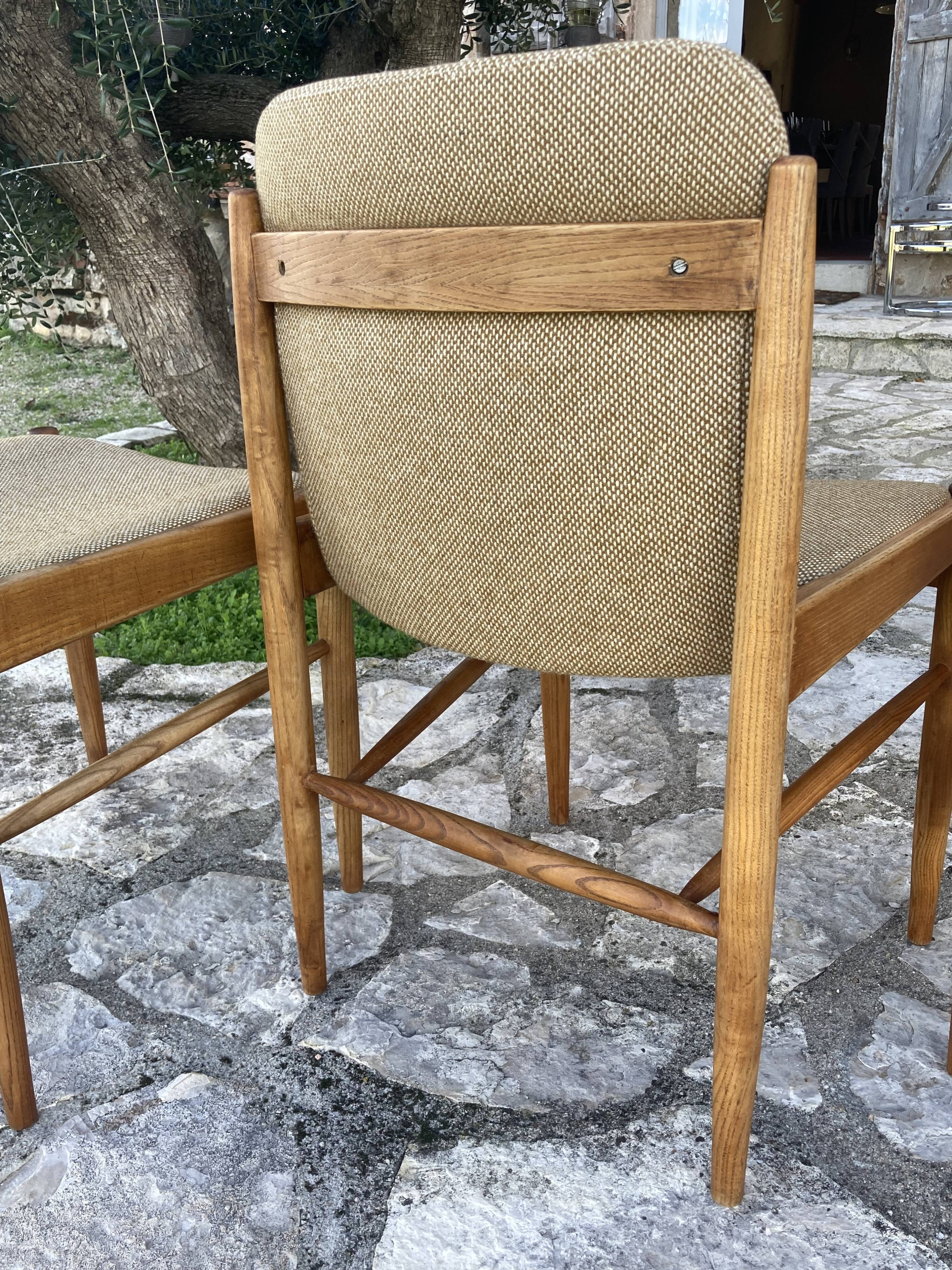 4 vintage Scandinavian style chairs