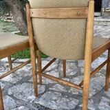 4 vintage Scandinavian style chairs