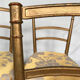 Series of four chairs Napoleon III, gilded wood