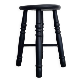 Tabouret tripode noir