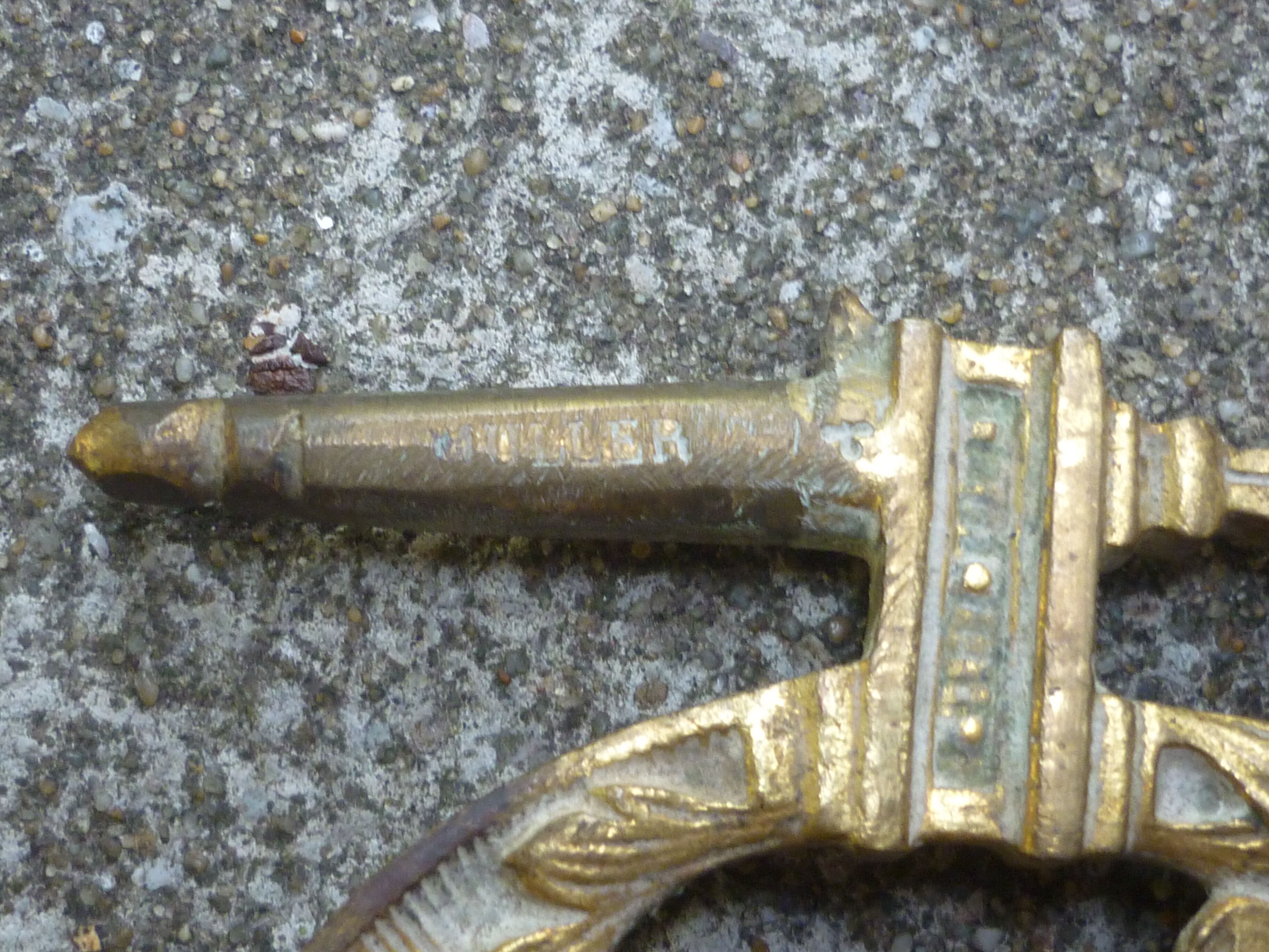 2 brass piano candlesticks