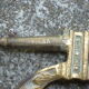 2 brass piano candlesticks