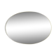 Mirror oval gilded brass hooping 92x64cm, mid century