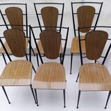 Lot of 6 chairs in formica