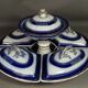 5-piece English earthenware cutlery set, silent servant