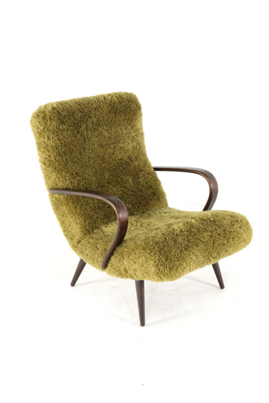 Doodly armchair - mid century modern - one off a kind upholstery