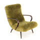 Doodly armchair - mid century modern - one off a kind upholstery