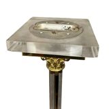 Maison Roméo: pair of large columnar floor lamps circa 1970