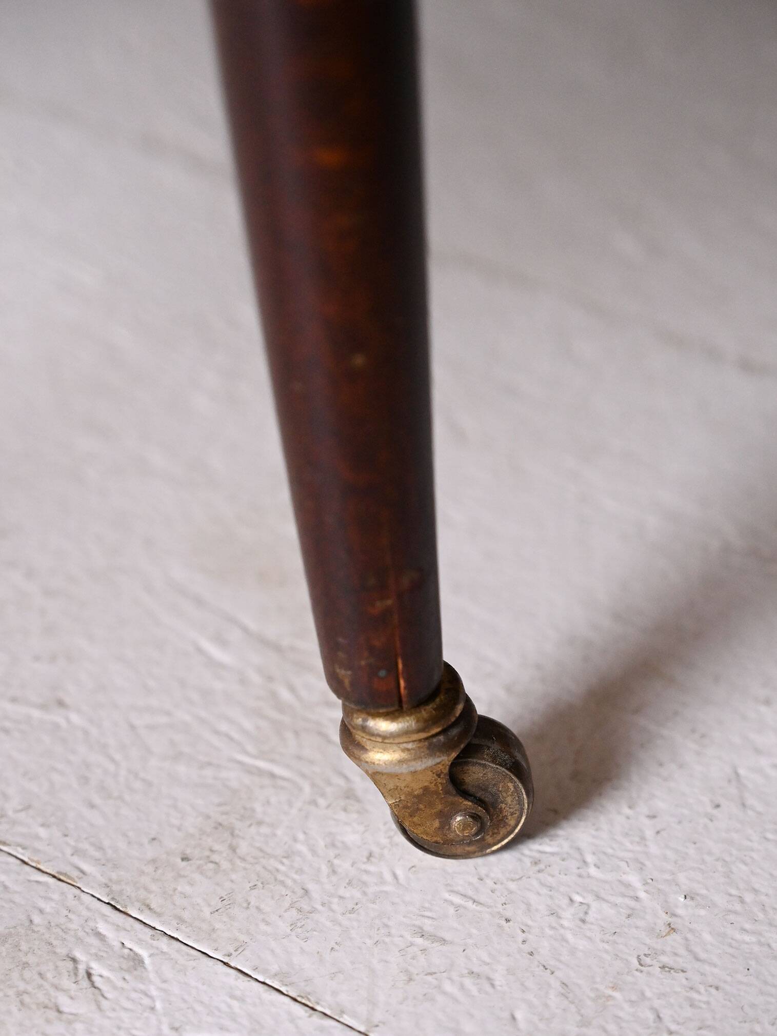 1960s Scandinavian coffee table with Vienna straw shelf